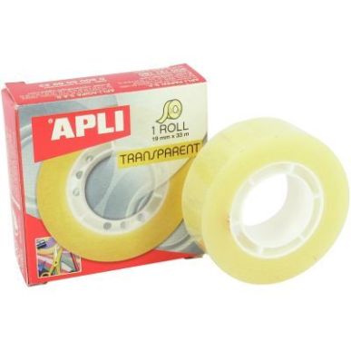 Achetez Rouleau adhésif transparent 19 mm x 33 m 14889 APLI pas cher sur Ma Rentrée Scolaire