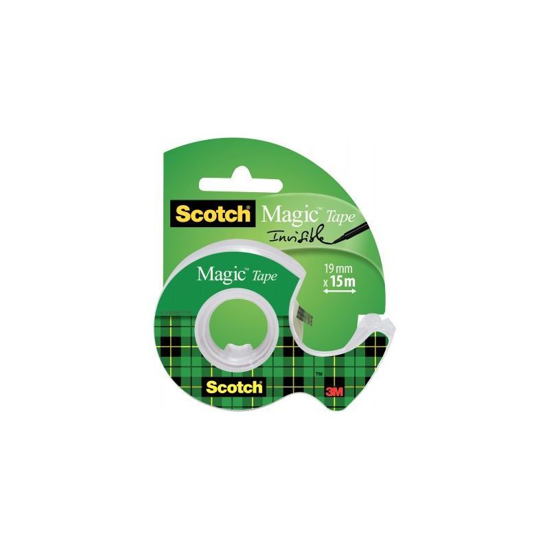 Achetez SCOTCH Ruban adhésif Magic invisible 19mm x 15m, sur dévidoir plastique 810 pas cher sur M..