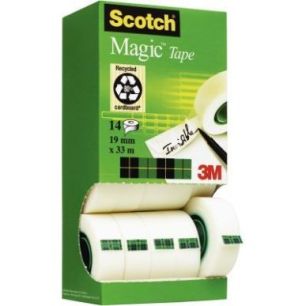 Achetez Tour distributrice de 14 rouleaux Scotch Magic 19 mm x 33 m dont 2 gratuits BP032 SCOTCH 3M ..
