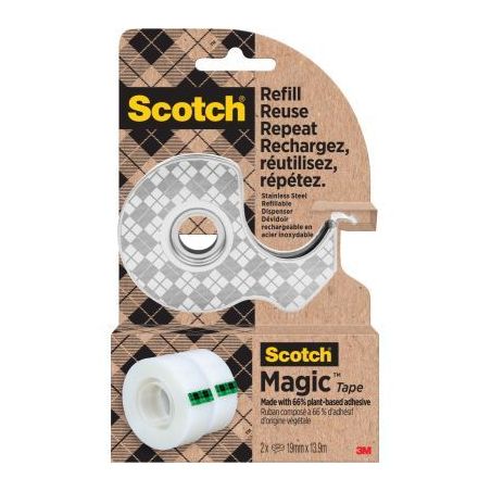 Achetez Dévidoir acier + 2 recharges de 19mmx13.9m BP1435 SCOTCH 3M pas cher sur Ma Rentrée Scolai..
