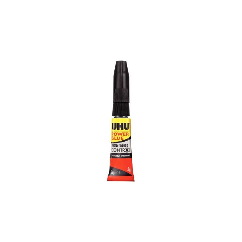 Achetez UHU POWER GLUE liquide tube 3g CONTROL pas cher sur Ma Rentrée Scolaire
