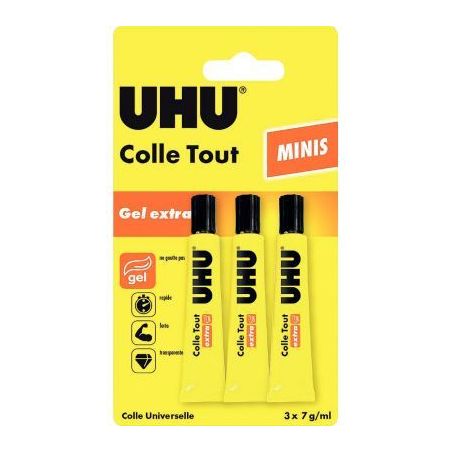 Achetez Lot 3 tubes colle gel 7ml 34250 UHU pas cher sur Ma Rentrée Scolaire