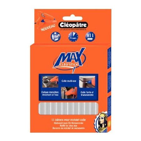 Achetez Boîte de 11 bâtons de colle cléo'stick max POMAX11RCT CLEOPATRE pas cher sur Ma Rentrée ..
