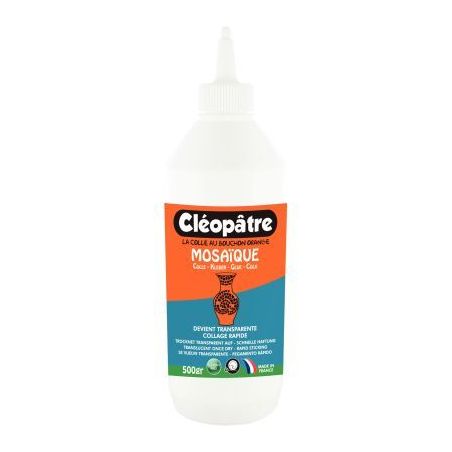 Achetez Flacon 500 gr colle Cleo'Saïc  pour mosaïques LCC12-500X pas cher sur Ma Rentrée Scolaire