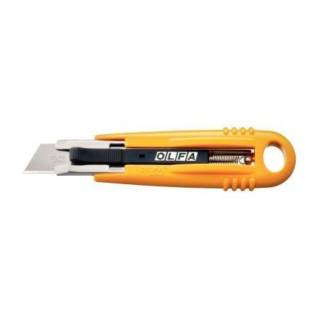 Achetez Ouvre carton de sécurité à lame auto rétractable de forme trapézoidale grand modèle 19..