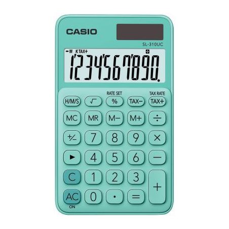 Achetez Machine à calculer de poche Casio 10 chiffres SL-310UC vert clair SL-310YC-LG CASIO pas che..