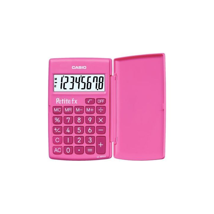 Calculatrice de poche CASIO 8 chiffres PETITE FX ROSE LC-401LV-PK-W-A-EP CASIO
