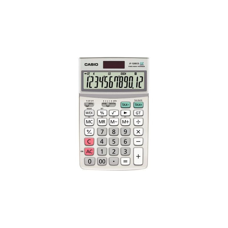 Achetez Machine a calculer de poche 12 chiffres Casio JF-120ECO JF-120ECO-W-EP CASIO pas cher sur Ma..