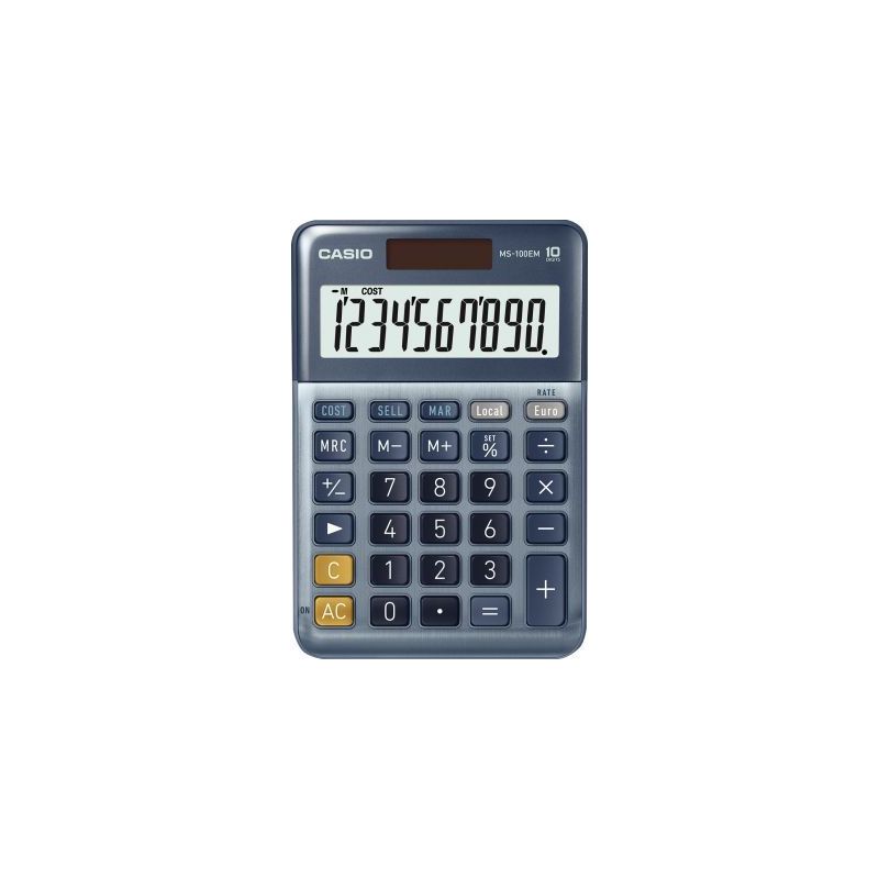 Achetez Calculatrice de bureau CASIO MS-100 EM MS-100EM-W-EP CASIO pas cher sur Ma Rentrée Scolaire Achetez Calculatrice de bureau CASIO MS-100 EM MS-100EM-W-EP CASIO pas cher sur Ma Rentrée Scolaire