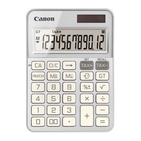 Achetez Machine a calculer pour bureau 12 chiffres Canon KS-125KB Argent CANON pas cher sur Ma Rentr..