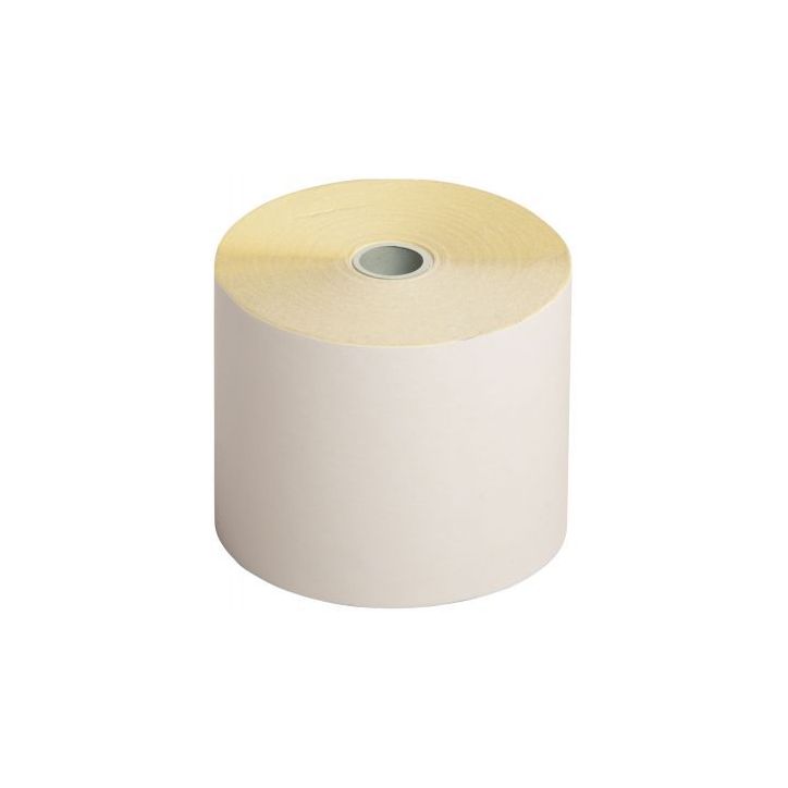 Paquet de 10 bobines 76x70x12 mm 2plis autocopiants 57g/m²  métrage (+ ou - 2m): 25m 40358E EXACOMPTA