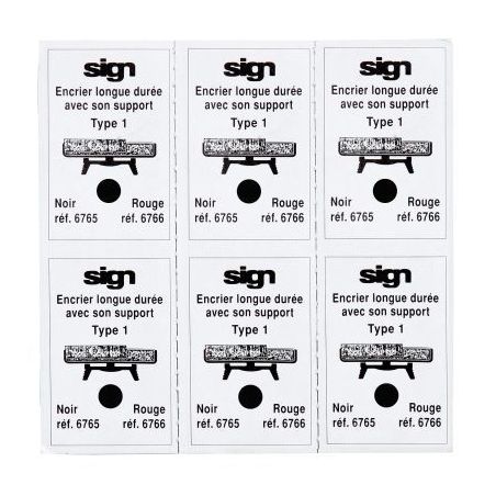 Achetez Blister de 6 recharges pré-encrées noir M6765 M6765 REINER pas cher sur Ma Rentrée Scolai..
