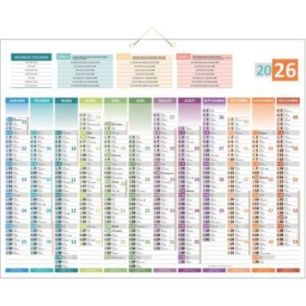 Achetez Calendrier 12 mois Uni Compact 55x43cm PAPUNICOMPACT BOUCHUT GRANDREMY pas cher sur Ma Rentr..