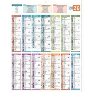 Achetez Calendrier 14mois Carte de France 55x43cm PAPCARTEFRANCE BOUCHUT GRANDREMY pas cher sur Ma R..