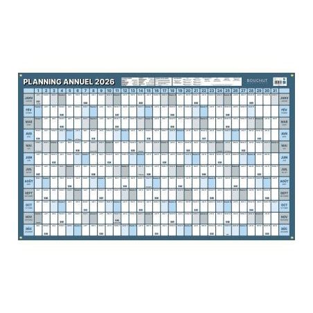 Achetez Planning souple annuel janvier à décembre PAPPLANMILL pas cher sur Ma Rentrée Scolaire