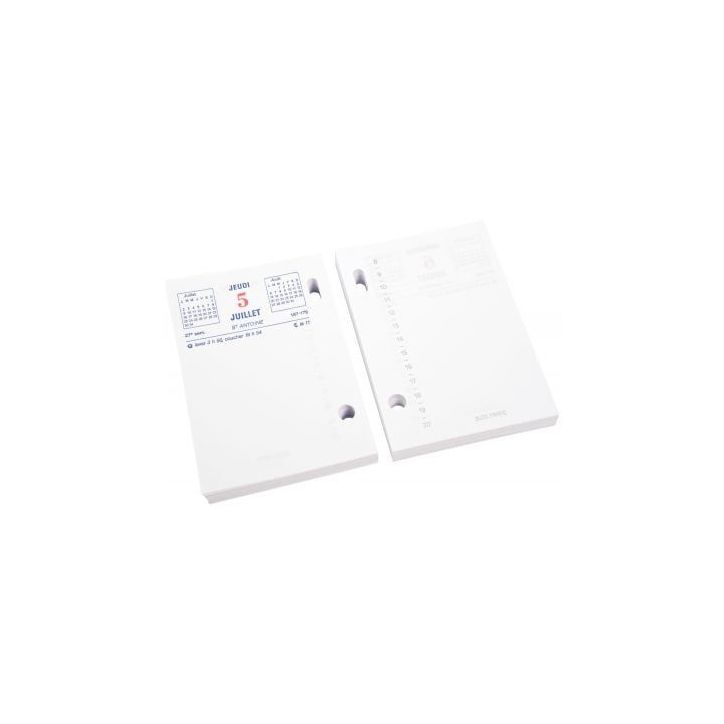 Bloc 372 feuillets éphéméride date à  gauche 31122E