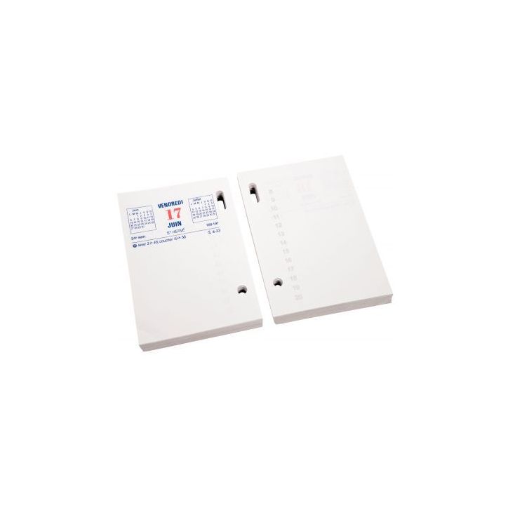 Bloc éphéméride recyclé date à gauche 31113E EXACOMPTA