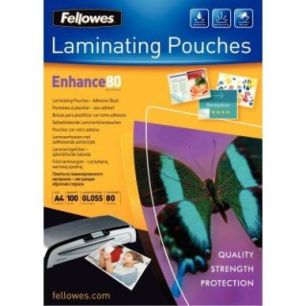 Achetez FELLOWES Pack de 100 pochettes A3 dos adhésif 80 microns 5302302 pas cher sur Ma Rentrée S..