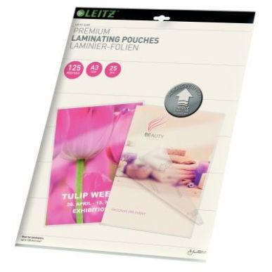 Achetez Paquet de 25 pochettes pour plastification à chaud Leitz Ilam UDT A3 125µ 74890000 LEITZ p..