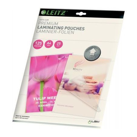 Achetez Paquet de 25 pochettes pour plastification à chaud Leitz Ilam UDT A4 125µ 74820000 LEITZ p..