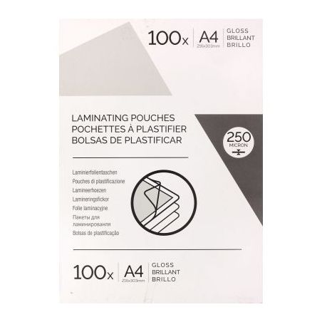 Achetez Boite de 100 pochettes à plastifier format 216x303mm pour document A4 ép 250µ 6910801 FEL..