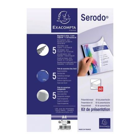 Achetez Kit de présentation Serodo A4 bleu 42843E EXACOMPTA pas cher sur Ma Rentrée Scolaire