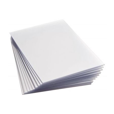 Achetez PERGAMY Boîte de 100 plats de couverture PVC A4 300 microns transparents 900048 pas cher su..