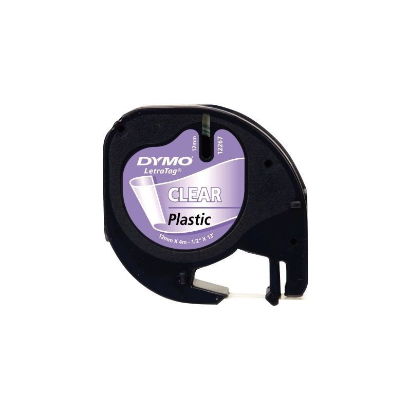 Achetez DYMO Ruban LETRATAG Noir/transparent 12mmx4m S0721530 pas cher sur Ma Rentrée Scolaire