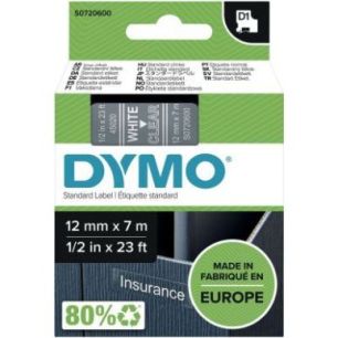 Achetez Recharge Dymo D1 12mm x 7m blanc sur transparent S0720600 DYMO pas cher sur Ma Rentrée Scol..