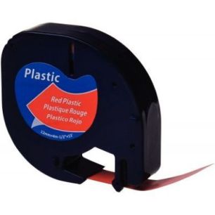 Achetez DYMO Ruban LETRATAG Noir/plastique Rouge 12mmx4m pas cher sur Ma Rentrée Scolaire