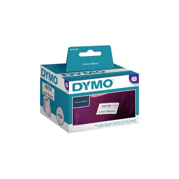 Rouleau de 300 étiquettes Dymo badge 89 x 41mm S0722560 DYMO