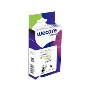 Achetez Pack de 2 letratag plastique noir sur blanc 12 x 4 m compatible K80005W4 WECARE ARMOR pas ch..