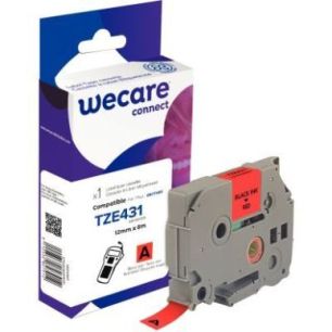 Achetez Ruban TZE 431 noir sur rouge 12 mm x 8 m compatible K80064W4 WECARE ARMOR pas cher sur Ma Re..