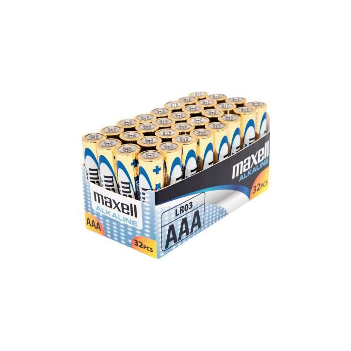 Paquet de 32 piles alcaline maxel LR03 AAA 790260.04.CN