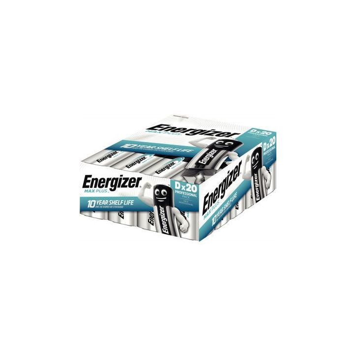 Blister 20 piles 1,5V Max Plus D 7638900423365 ENERGIZER