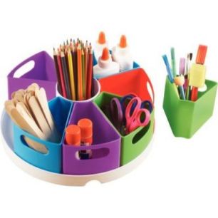 Achetez Carrousel de rangement 9 compartiments pour matériel de création LER3806 pas cher sur Ma R..