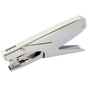 Achetez Pince agrafeuse métallique. Agrafes Bébé 8/4. Capacité 15 feuilles. Coloris Blanc. pas c..