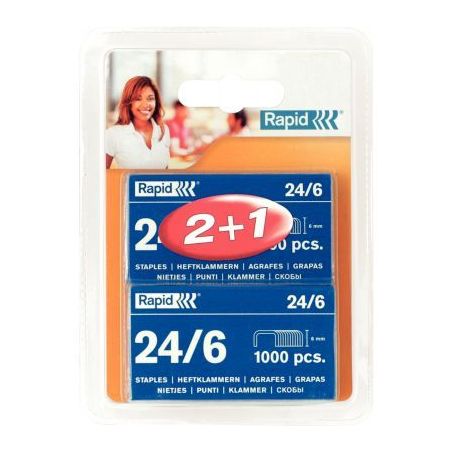 Achetez Blister de 2 000 + 1 000 agrafes 24/6 20710621 RAPID ESSELTE pas cher sur Ma Rentrée Scolai..