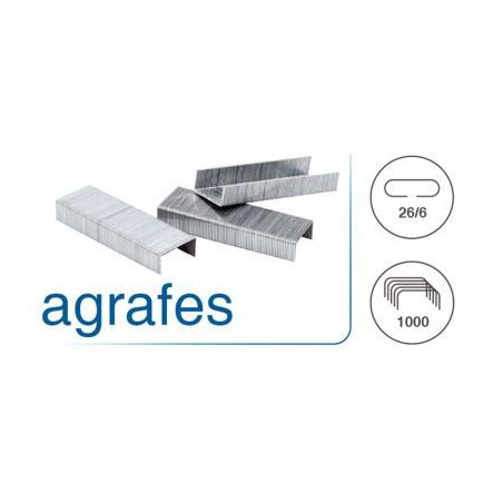 Achetez Boîte de 1000 Agrafes n°26/6 en métal pas cher sur Ma Rentrée Scolaire