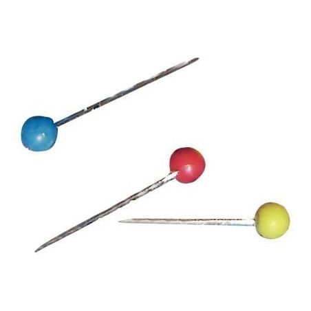 Achetez Boite de 100 épingles de signalisation tête ronde D 6mm  assortis 05866 pas cher sur Ma Re..