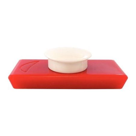 Achetez Plaquette de 2 aimants rectangulaires Rouge sans téton - Format : 2,3 x 5,5 cm pas cher sur..