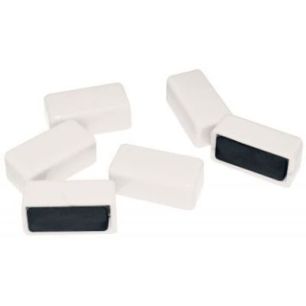 Achetez Blister de 6 punaises magnétiques rectangulaires. 12x25 mm.  Blanc FAI500302 SAFETOOL pas c..