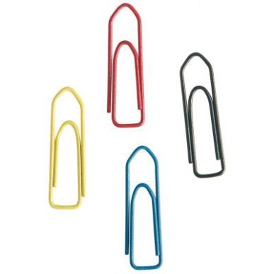 Achetez Boîte de 1000 trombones 25 mm bout chevron coloris assortis 8042425 PAVO pas cher sur Ma Re..