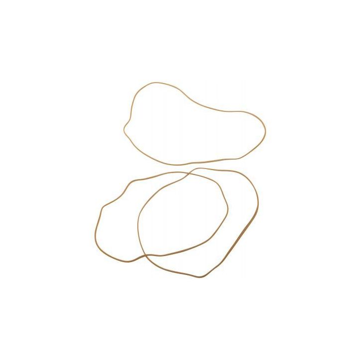 WONDAY Boîte distributrice de 100g d'élastique en caoutchouc blond étroit 180 x 1,8 mm