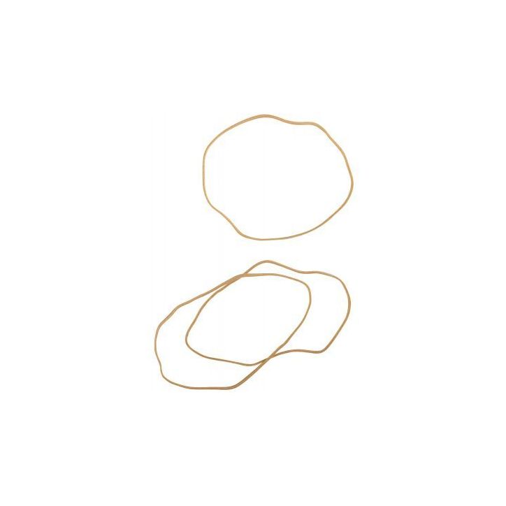 WONDAY Sac de 1kg d'élastique en caoutchouc blond étroit 120 x 1,8 mm