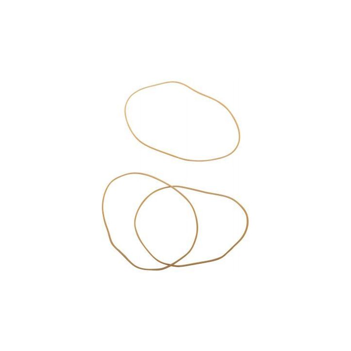 WONDAY Boîte distributrice de 100g d'élastique en caoutchouc blond étroit 120x1,8mm