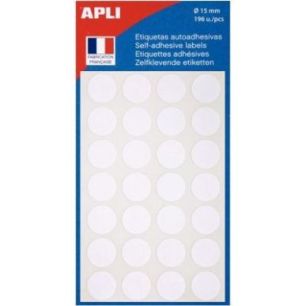 Achetez Pochettes de 196 étiquettes blanc diamètre 15mm 111840 AGIPA pas cher sur Ma Rentrée Scol..