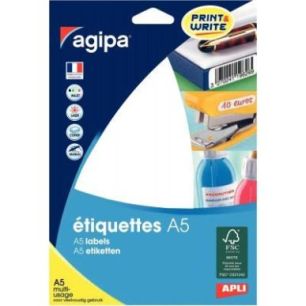 Achetez Etui de 720 étiquettes multi-usages blanches 38x12,8mm 114044 AGIPA pas cher sur Ma Rentré..