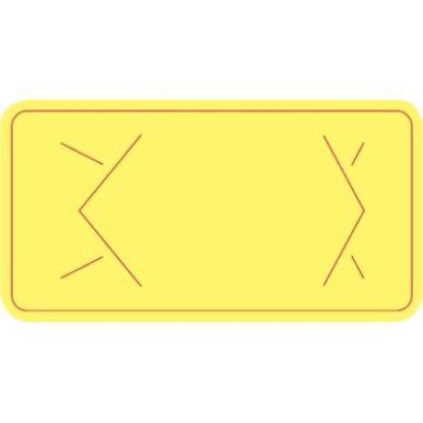 Achetez Carton de 24 rouleaux de 400 étiquettes KC FRAIS jaune 50.8 x 25.4mm PF10052 pas cher sur M..