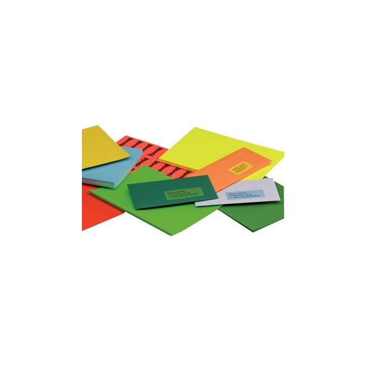 Boîte de 1400 étiquettes couleur 38.1x99mm vert 2626 VVA1